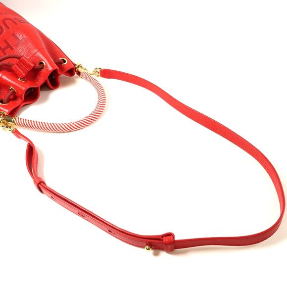 💎✨BEAUTIFUL✨💎Authentic MARC JACOBS Bucket Bag 2-Way Shoulder Bag Red - Picture 9 of 15